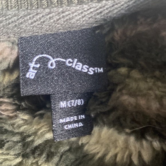 ART class Girls Teddy Bear Fleece Long Sleeve Pullover size Medium (7/8) - Picture 3 of 4